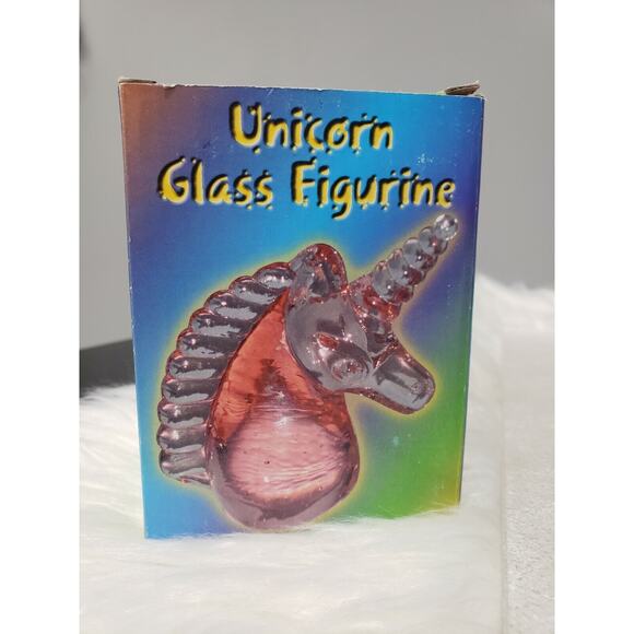 Vintage Pink Unicorn Glass Paperweight y2k 2002‎ bedroom decor girl retro teen - Picture 2 of 9